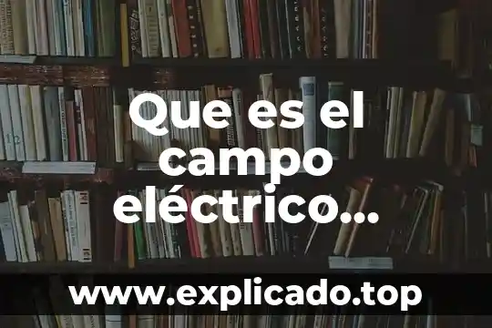 Que es el electromagnetismo en un motor electrico 5 Que es el campo eléctrico google