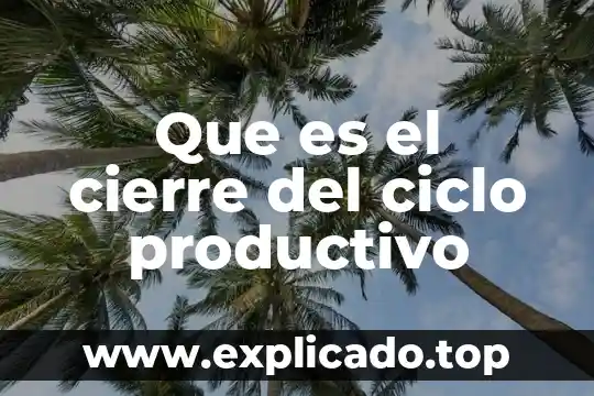 Que es la evapotranspiración en el ciclo del agua 6 Que es el cierre del ciclo productivo