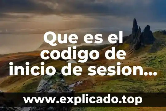 Que es el codigo de inicio de sesion en facebook