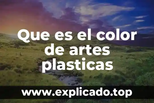 Que es el color de artes plasticas
