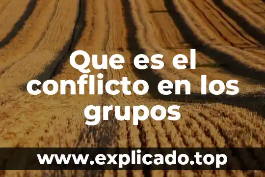 FDP en programación que es 4 Que es el conflicto en los grupos