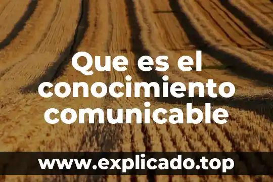 Para que es el conocimiento intuitivo 8 Que es el conocimiento comunicable