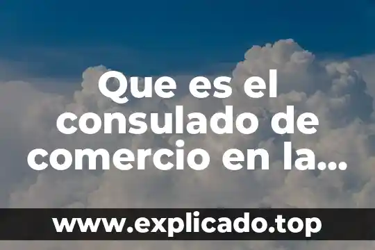 La buena nueva que es 4 Que es el consulado de comercio en la nueva españa