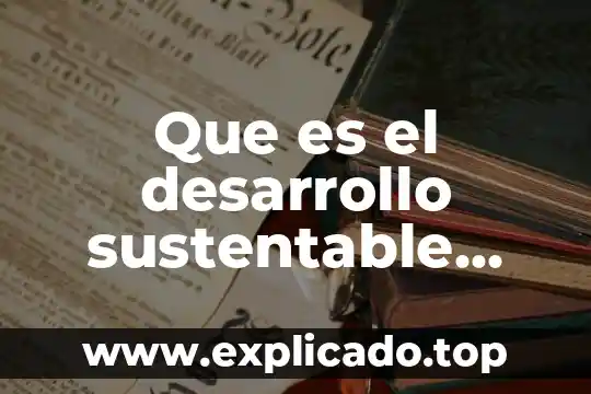 Que es el desarrollo de una practica 3 Que es el desarrollo sustentable onu