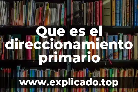 Qué es un cloroplasto primario 4 Que es el direccionamiento primario