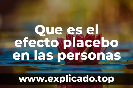 Efecto parallax que es 5 Que es el efecto placebo en las personas