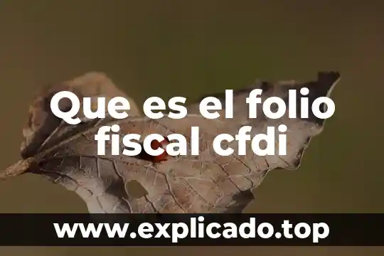 Que es la actualizacion de valores fiscal 8 Que es el folio fiscal cfdi