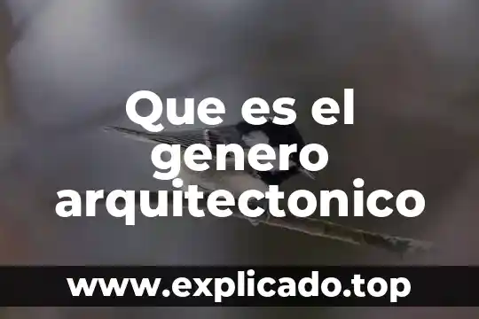 Que es mainstreaming de género 3 Que es el genero arquitectonico
