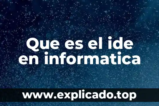 Qué es una ocr en informática 3 Que es el ide en informatica
