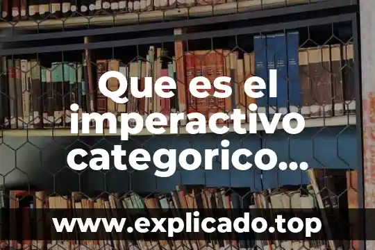 Que es filosofia para emmanuel kant 7 Que es el imperactivo categorico segun kant un ejemplo