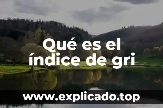¿Qué es el índice acústico o tesitura? 6 Qué es el índice de gri