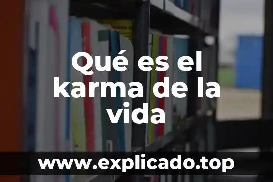 Qué es el karma de la vida