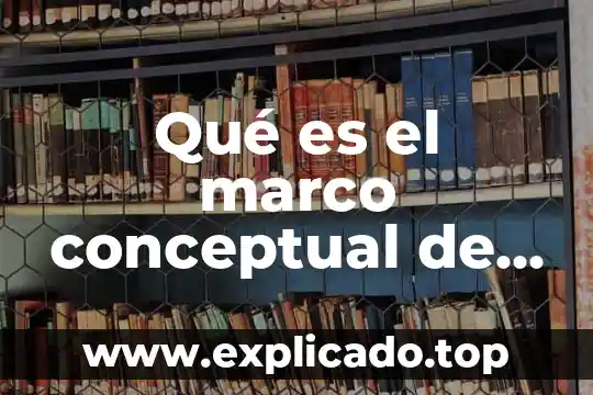 Qué es y qué características tiene un mapa conceptual 3 Qué es el marco conceptual de contabilidad gubernamental México UNAM
