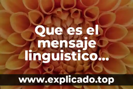 Que es el mensaje linguistico segun barthes