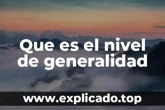 Qué es un nivel arterial normal 3 Que es el nivel de generalidad