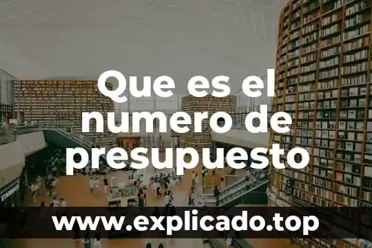 Que es un informe administrativo y ejemplo 4 Que es el numero de presupuesto