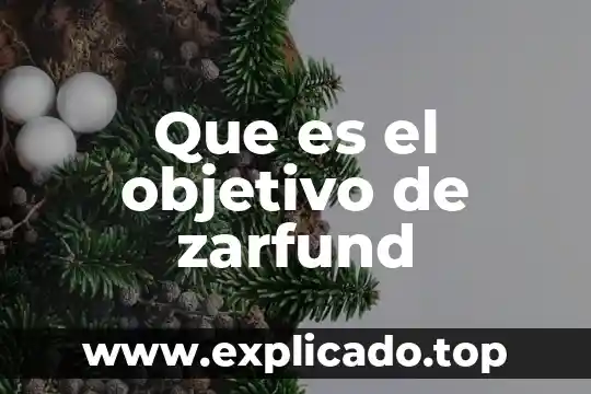 Que es prospera y su objetivo tiene el programa 5 Que es el objetivo de zarfund