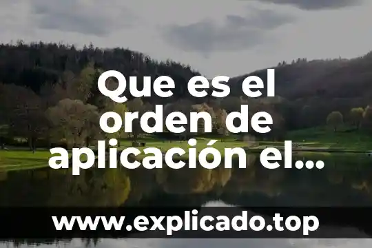 Que es programacion administrativo 3 Que es el orden de aplicación el proceso administrativo