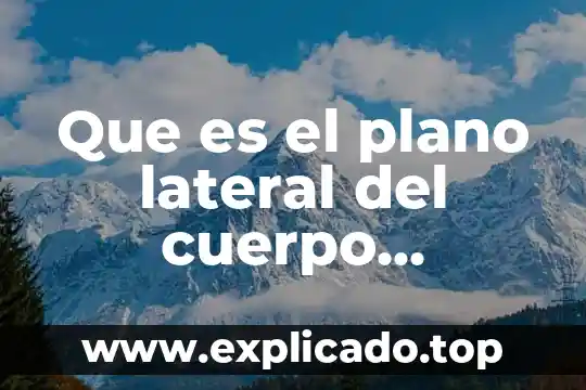 Que es un cuerpo etereo 4 Que es el plano lateral del cuerpo humano