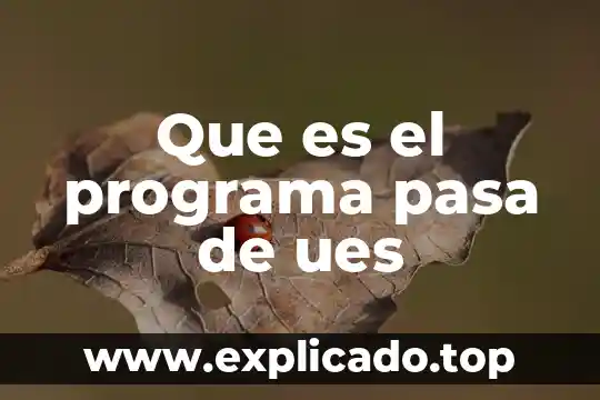 Qué es lo que pasa cuando escuchas música 6 Que es el programa pasa de ues
