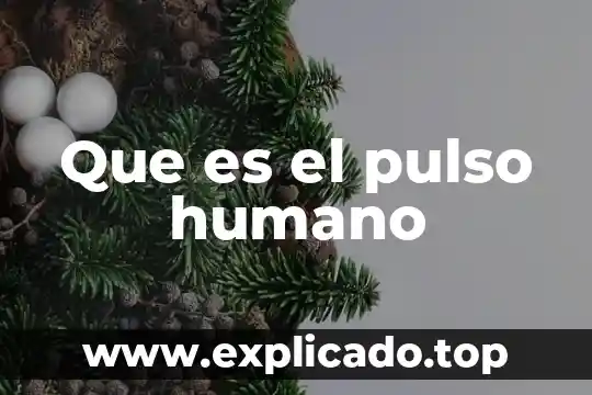 Qué es contrabando humano 5 Que es el pulso humano