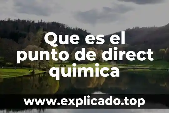 Que es una aficion personal ejemplos 5 Que es el punto de direct quimica