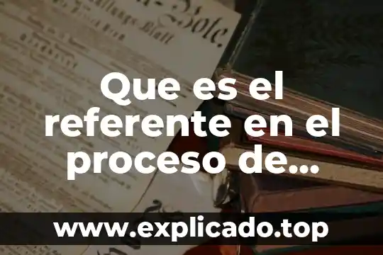 Que es un proceso neutral 4 Que es el referente en el proceso de lectura