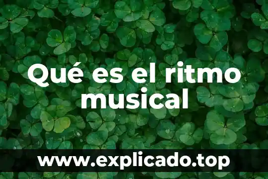 Que es composicion ritmo equilibrio en diseño 7 Qué es el ritmo musical