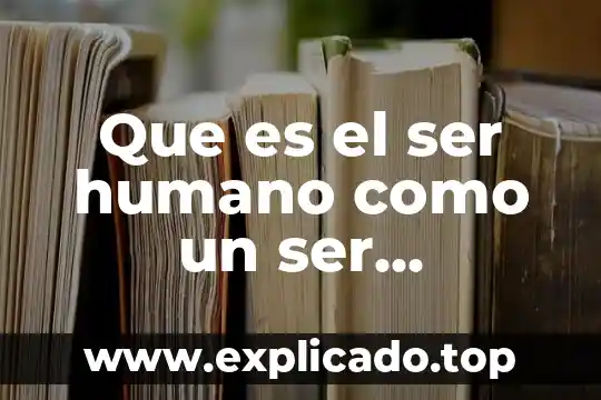 Texto de reflexi贸n que es 8 Que es el ser humano como un ser reflexion