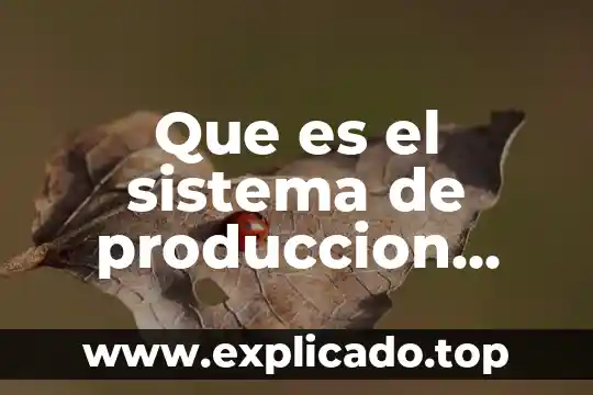 Sistemas de producción e inventarios que es 3 Que es el sistema de produccion continua