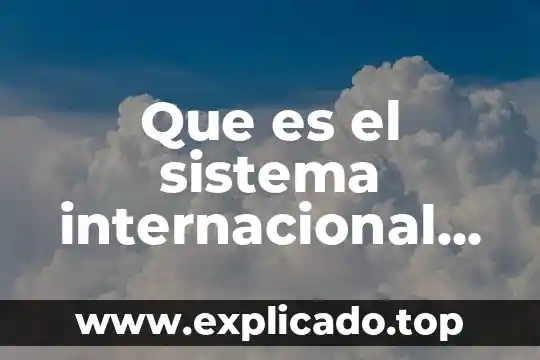 Que es estadistica medidas de tendencia central 8 Que es el sistema internacional de medidas