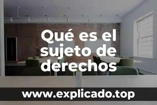 Que es enajenacion de derechos 6 Qué es el sujeto de derechos