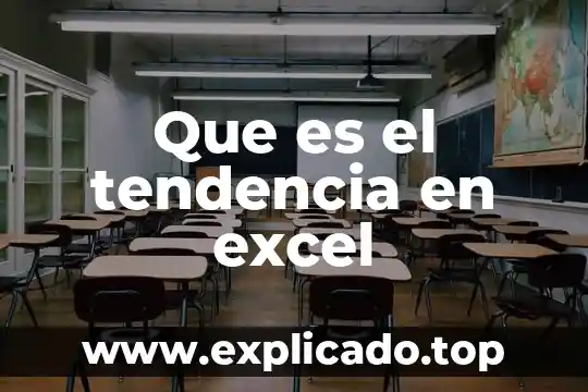 Libro excel que es 4 Que es el tendencia en excel