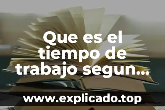 Jacobiano de un campo vectorial que es 8 Que es el tiempo de trabajo segun la oit