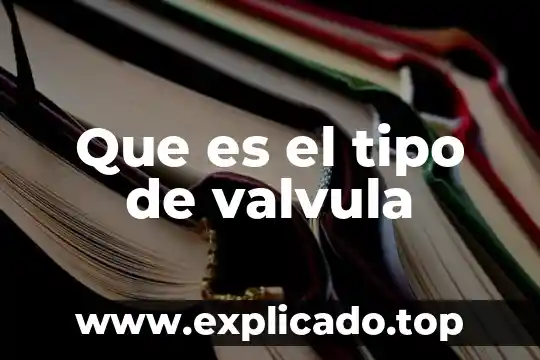 Válvula reguladora de presión que es 3 Que es el tipo de valvula
