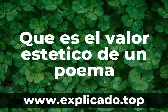 Que es un historiador poema 5 Que es el valor estetico de un poema