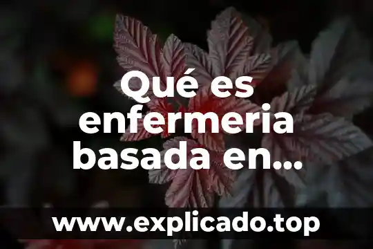 Que es la moral basada en autores 5 Qué es enfermeria basada en evidencia resumen