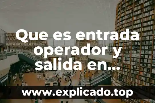 Que es impedimento de salida 4 Que es entrada operador y salida en productividad