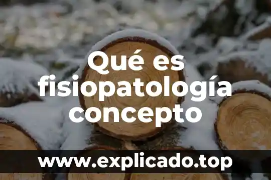Que es un concepto fundamental 4 Qué es fisiopatología concepto