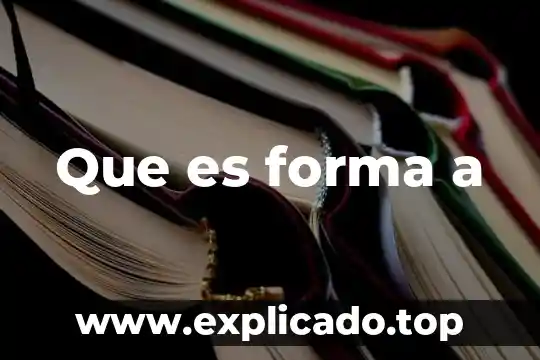 Qué es el almacenado de forma prolija 5 Que es forma a