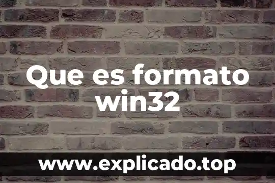 Que es reconocimiento del formato del enunciado 3 Que es formato win32