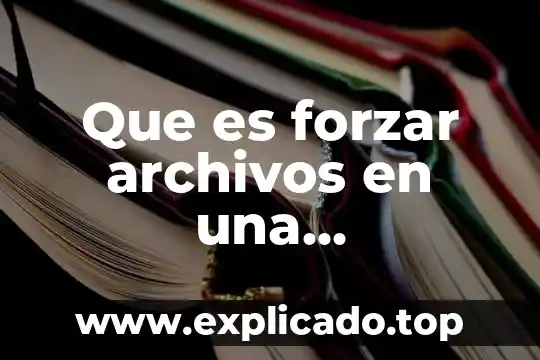 Que es administracion de archivos en sistemas operativos 3 Que es forzar archivos en una transferencia