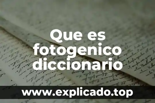 Que es la cavidad de retzius diccionario 5 Que es fotogenico diccionario