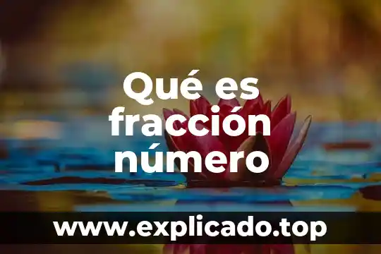 Qué es una fracción impropia con ejemplo 5 Qué es fracción número