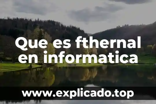 Qué es una ocr en informática 8 Que es fthernal en informatica
