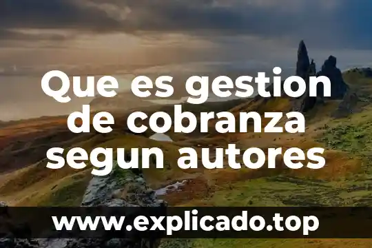 Que es el material didacico para niños segun autores 3 Que es gestion de cobranza segun autores