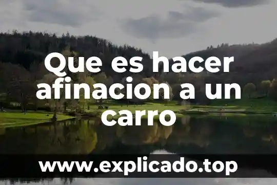 Que es el carro de unidad de transporte 5 Que es hacer afinacion a un carro