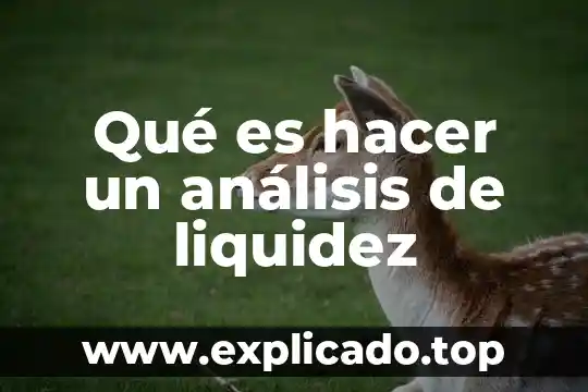 Efecto sheer que es 8 Qué es hacer un análisis de liquidez