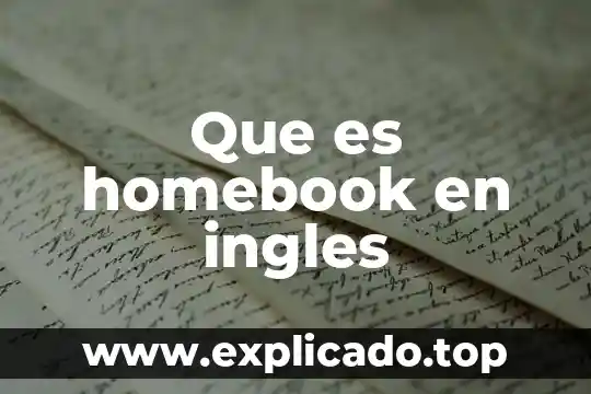Linkers que es en ingles 6 Que es homebook en ingles