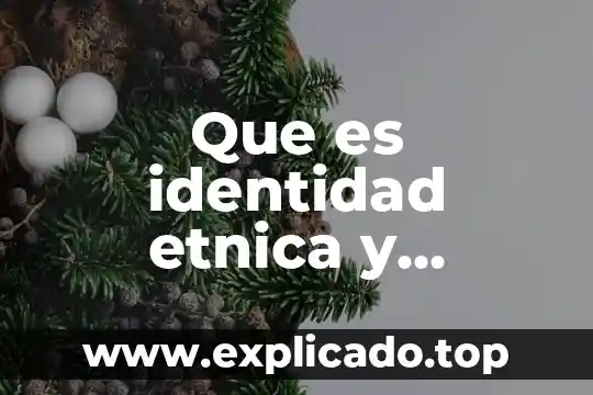 Que es identidad mexicana 6 Que es identidad etnica y nacional